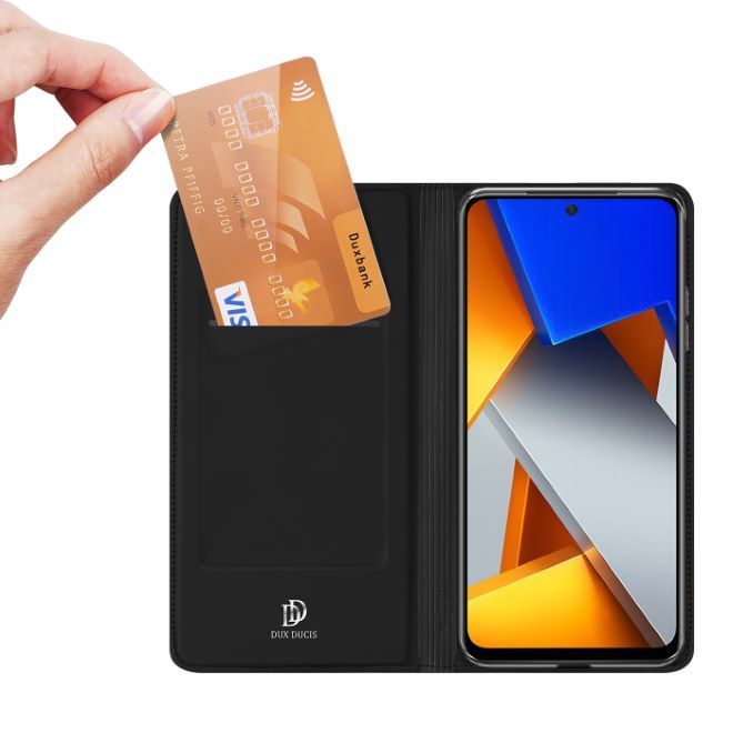 Dux Ducis - Xiaomi Poco M4 Pro 4G Hülle - Handy Bookcover - Skin Pro Series - schwarz