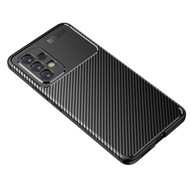 Samsung Galaxy A53 5G Handyhülle - Carbon Fiber TPU Softcase Series - schwarz