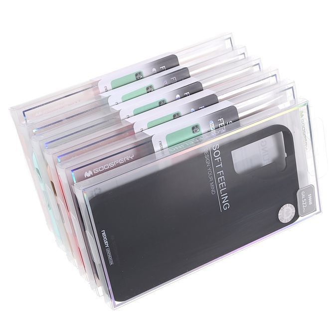 Goospery - Samsung Galaxy S22+ Handy Cover - TPU Soft Case - SF Jelly Series - schwarz