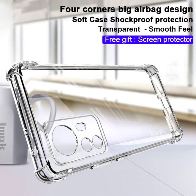 Imak - Xiaomi 12 Pro Handyhülle - Case aus TPU Plastik - inklusive Schutzfolie - transparent