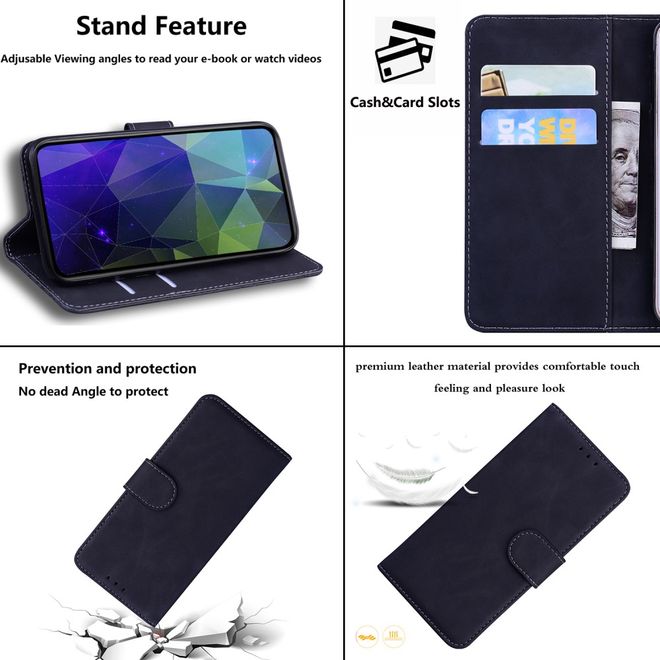 Xiaomi Poco X4 Pro 5G Handy Hülle - Classic II Leder Bookcover Series - schwarz