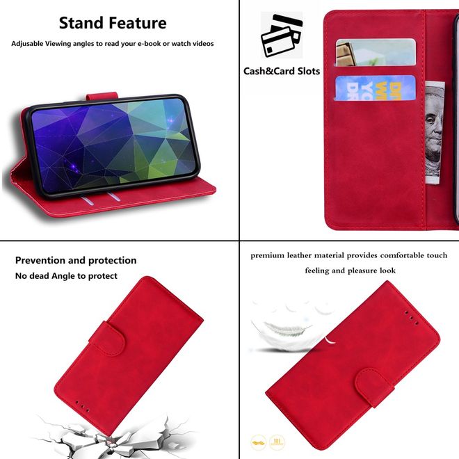 Xiaomi Poco X4 Pro 5G Handy Hülle - Classic II Leder Bookcover Series - rot