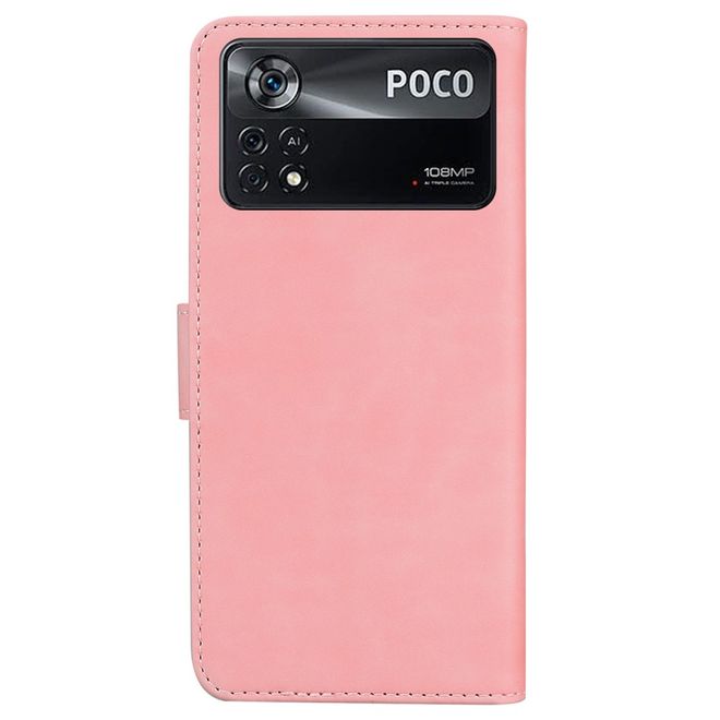 Xiaomi Poco X4 Pro 5G Handy Hülle - Classic II Leder Bookcover Series - pink