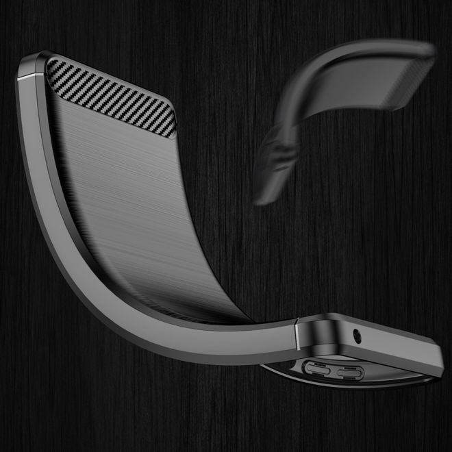 Oppo Find X5 Handyhülle - Carbon Fiber TPU Softcase Series - schwarz