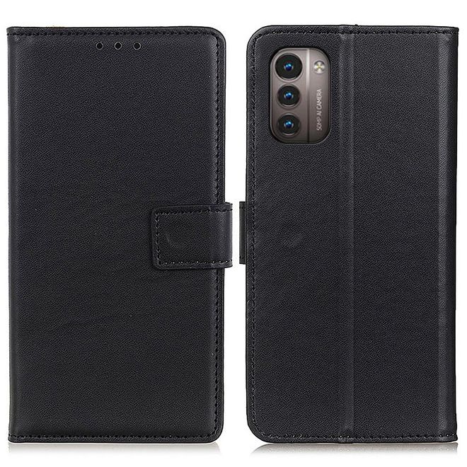 Nokia G11 / G21 Handy Hülle - Classic II Leder Bookcover Series - schwarz