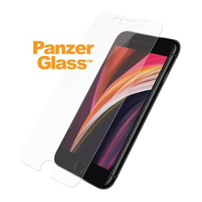 PanzerGlass - iPhone SE (2022) / SE (2020) / 8 / 7 / 6S / 6 Displayschutz aus gehärtetem Glas - Standard Fit (2684) - transparent