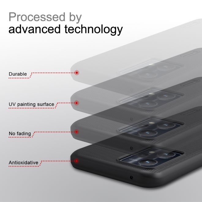 Nillkin - Realme 9 Pro Hülle - Kunststoff Case - Super Frosted Shield Series - schwarz