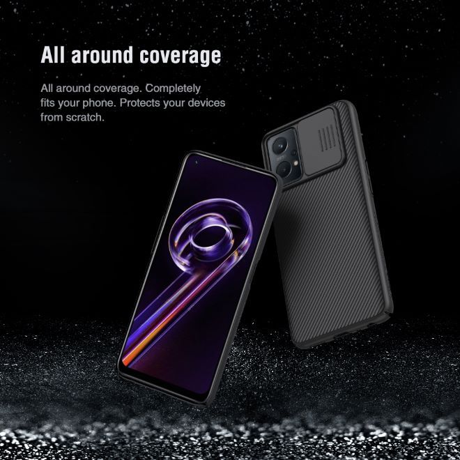 Nillkin - Realme 9 Pro Hülle - Plastik Hardcase - CamShield Series - blau