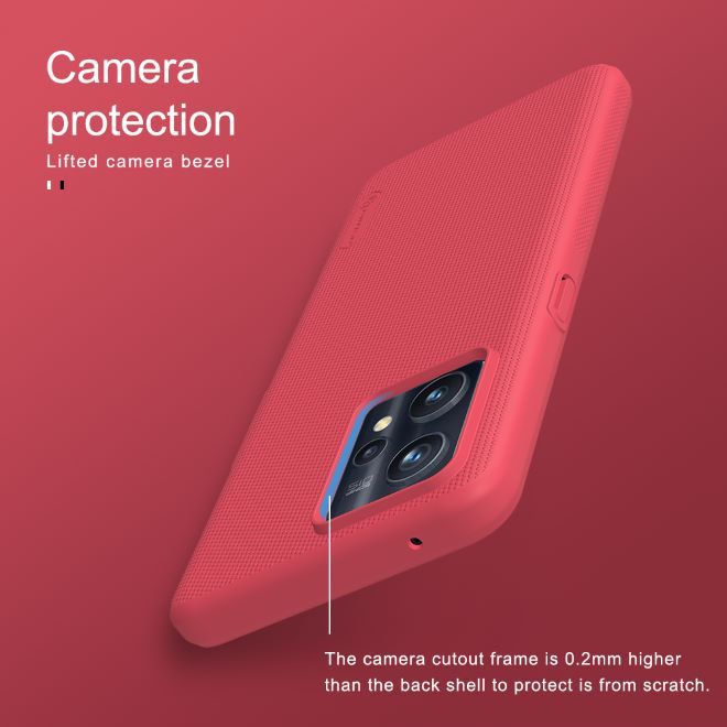 Nillkin - Realme 9 Pro+ Hülle - Kunststoff Case - Super Frosted Shield Series - weiss
