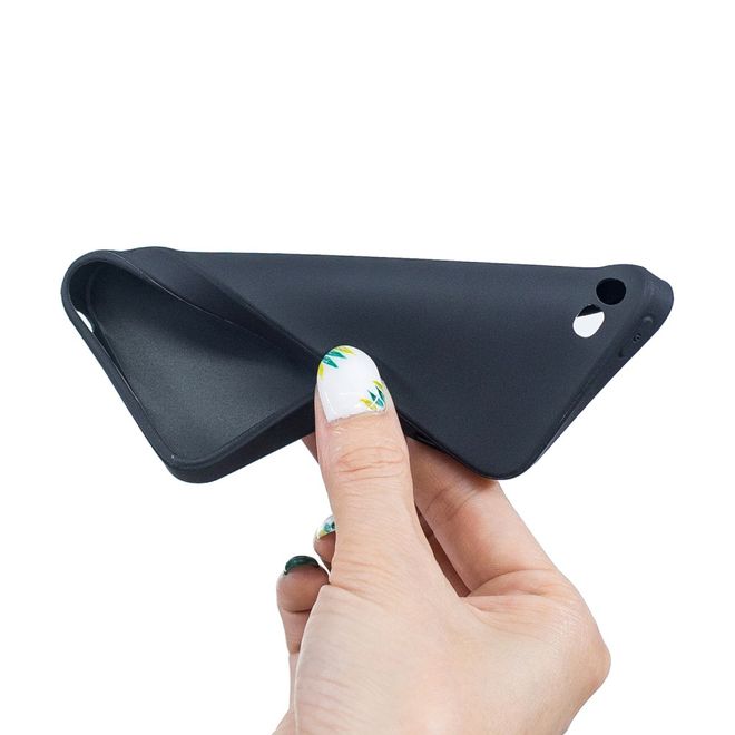 Coque pour iPhone SE (2022) / SE (2020) / 8 / 7 - Série TPU souple - Noir