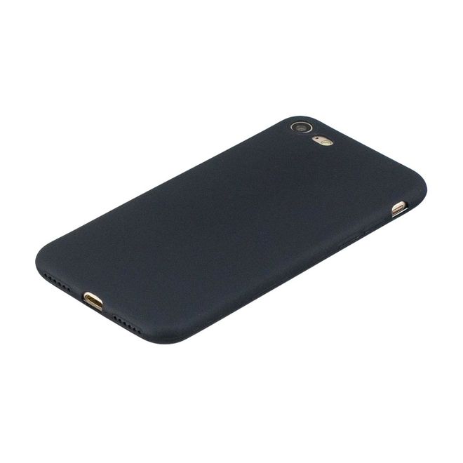 Coque pour iPhone SE (2022) / SE (2020) / 8 / 7 - Série TPU souple - Noir