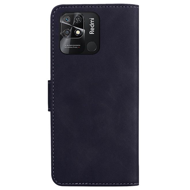 Xiaomi Redmi 10C Handy Hülle - Classic II Leder Bookcover Series - schwarz