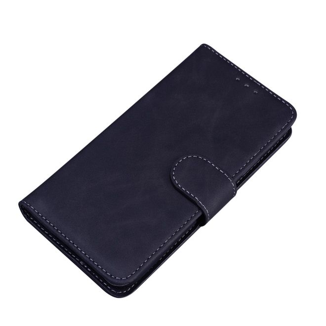 Xiaomi Redmi 10C Handy Hülle - Classic II Leder Bookcover Series - schwarz