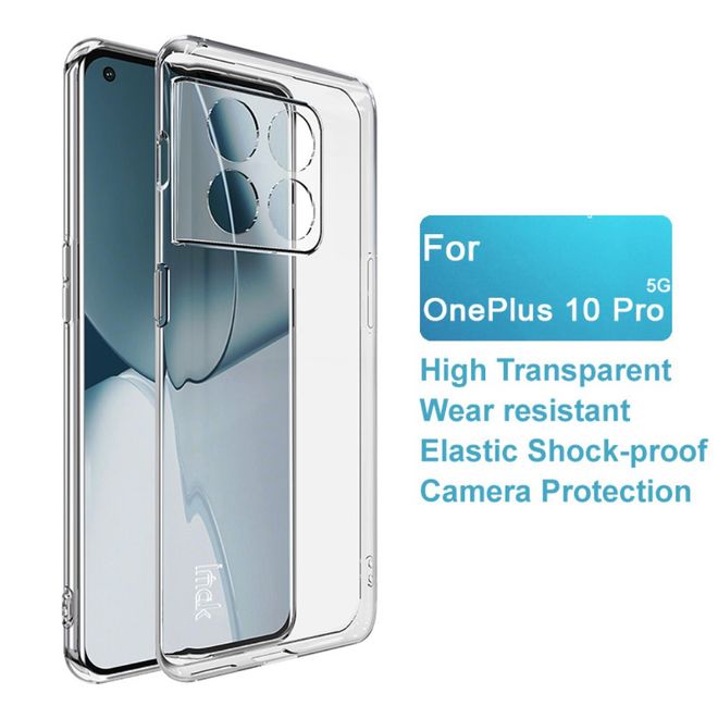 Imak - OnePlus 10 Pro Hülle - Softcase aus TPU - UX-5 Series - transparent