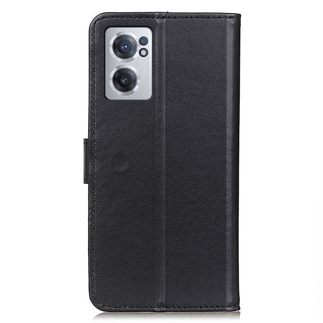 OnePlus Nord CE 2 5G Handy Hülle - Classic II Leder Bookcover Series - schwarz