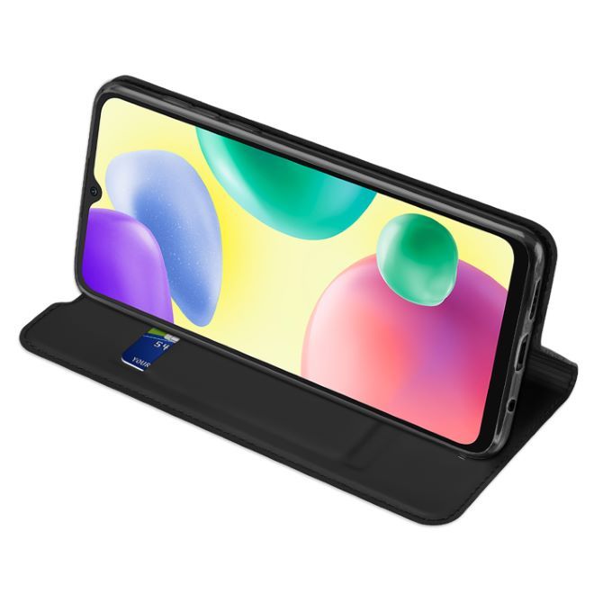 Dux Ducis - Xiaomi Redmi 10A Hülle - Handy Bookcover - Skin Pro Series - schwarz