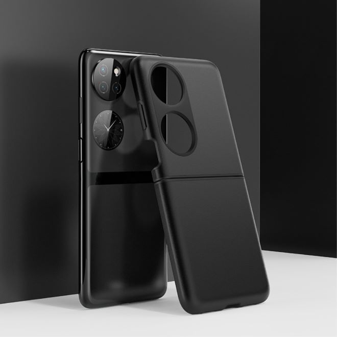 Huawei P50 Pocket Hülle - Ultraschlankes Kunststoff Case - schwarz