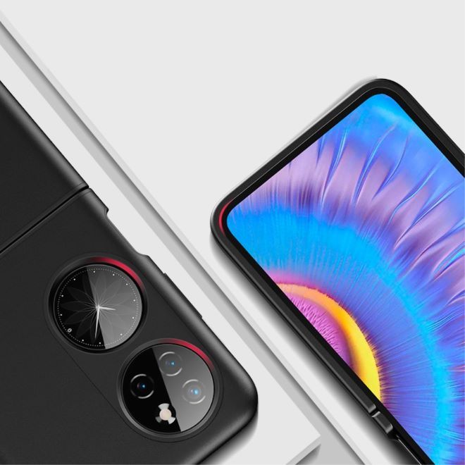 Huawei P50 Pocket Hülle - Ultraschlankes Kunststoff Case - schwarz