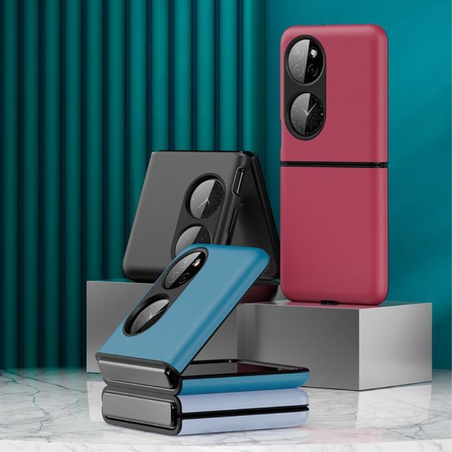 Huawei P50 Pocket Hülle - Ultraschlankes Kunststoff Case - rot