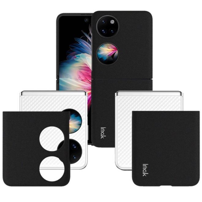 Imak - Huawei P50 Pocket Hülle - Robustes Hardcase - HC-9 Series - schwarz