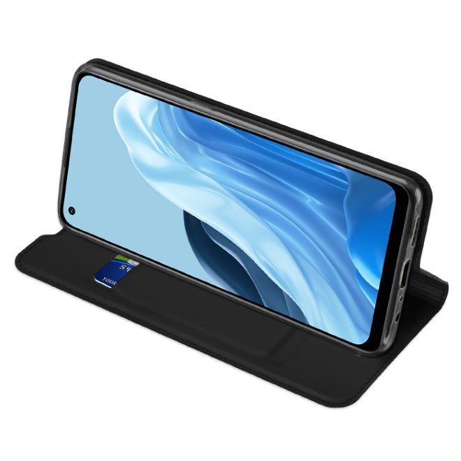 Dux Ducis - Oppo Reno7 4G Hülle - Handy Bookcover - Skin Pro Series - schwarz