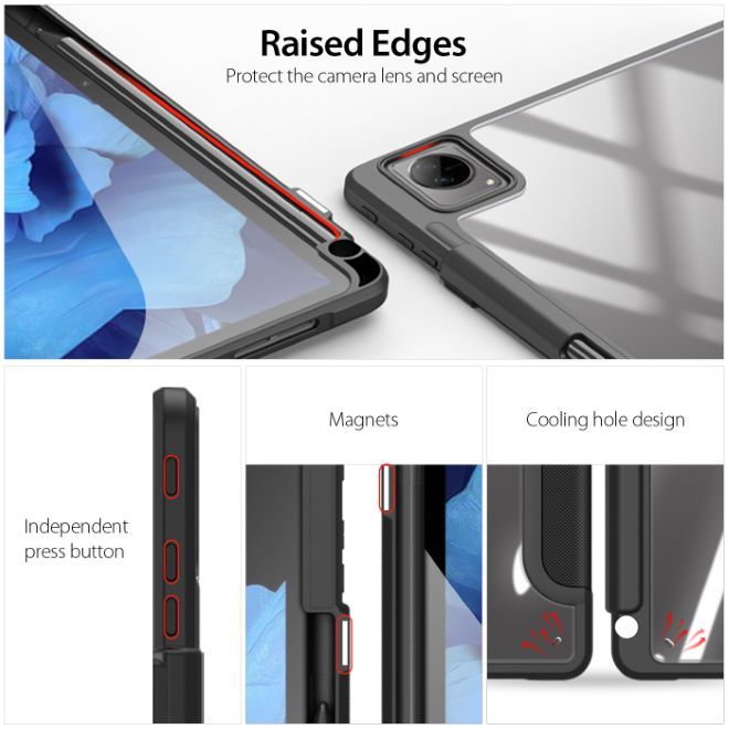 Dux Ducis - vivo Pad Hülle - Leder Bookcover - Toby Series - schwarz