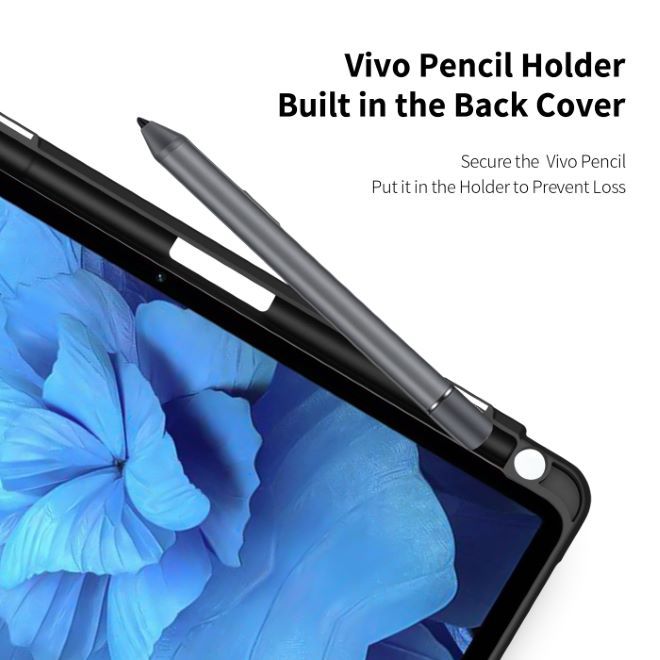 Dux Ducis - vivo Pad Hülle - Leder Bookcover - Toby Series - schwarz