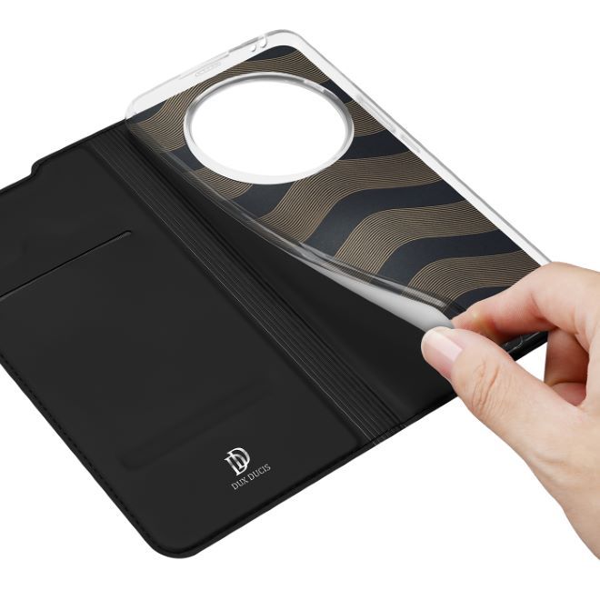 Dux Ducis - Honor Magic4 Pro Hülle - Handy Bookcover - Skin Pro Series - schwarz