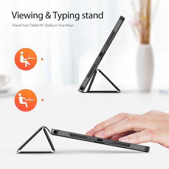 Dux Ducis - Realme Pad mini Hülle - Leder Smart Flip Case - Domo Series - schwarz