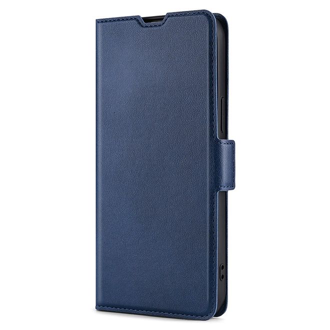Honor Magic4 Pro Hülle - Kunstleder Bookcover - Classic VI Series - blau