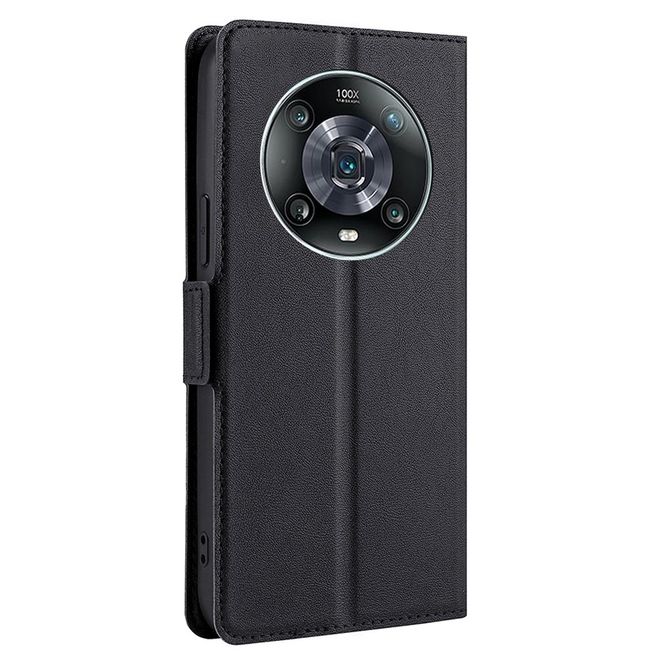 Honor Magic4 Pro Hülle - Kunstleder Bookcover - Classic VI Series - schwarz