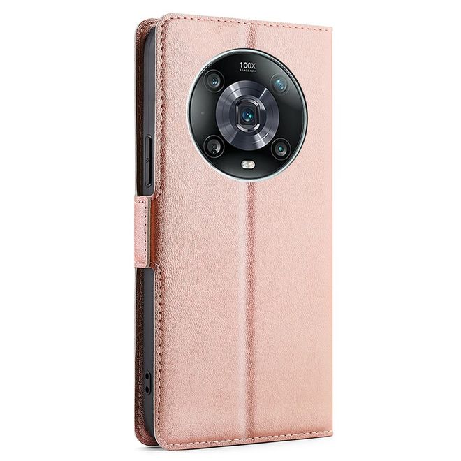 Honor Magic4 Pro Hülle - Kunstleder Bookcover - Classic VI Series - rosegold