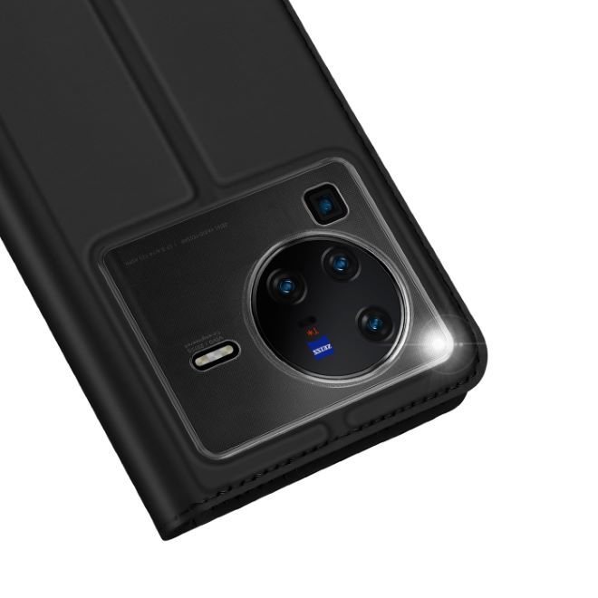 Dux Ducis - vivo X80 Pro Hülle - Handy Bookcover - Skin Pro Series - schwarz