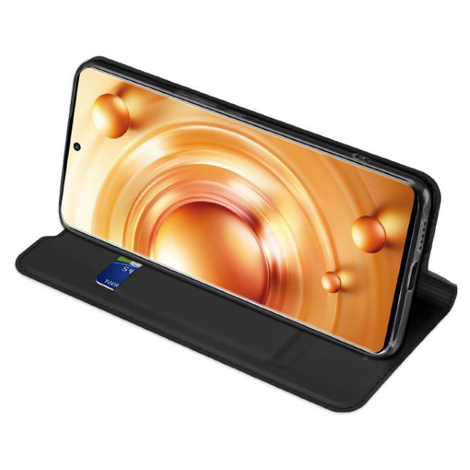 Dux Ducis - vivo X80 Pro Hülle - Handy Bookcover - Skin Pro Series - schwarz