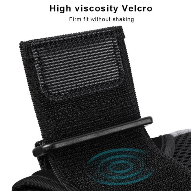 Universal Sport Armband für Smartphones bis 6.5" + 1 Extrafach - RB001 Series - schwarz/grün