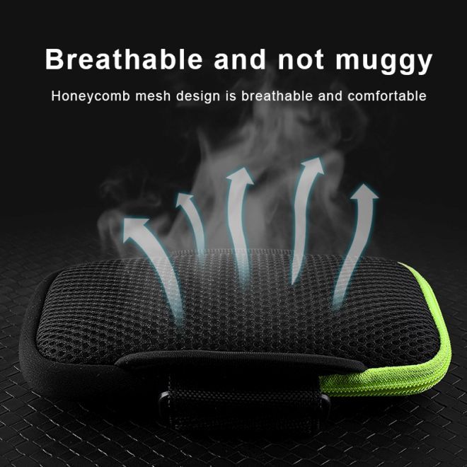 Universal Sport Armband für Smartphones bis 6.5" + 1 Extrafach - RB001 Series - schwarz/grün