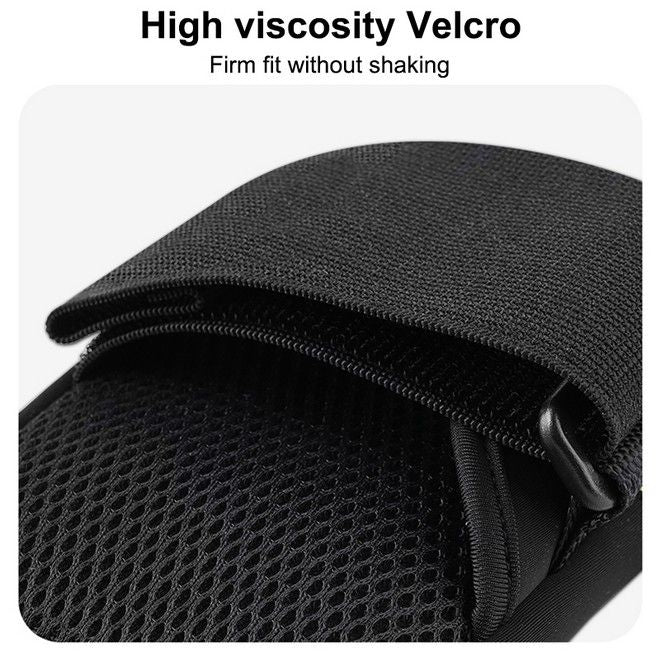 Universal Fitness Tasche - Sport Armband - für Smartphones + 2 Extrafächer - schwarz