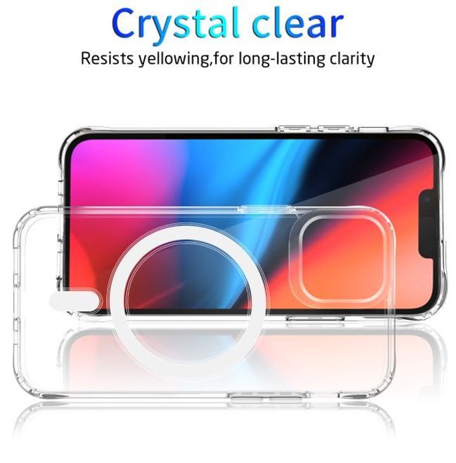 iPhone 14 Plus Clear Case (PC/TPU) - MagSafe Series Hülle - transparent