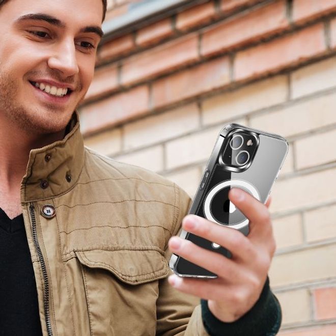 iPhone 14 Plus Clear Case (PC/TPU) - MagSafe Series Hülle - transparent