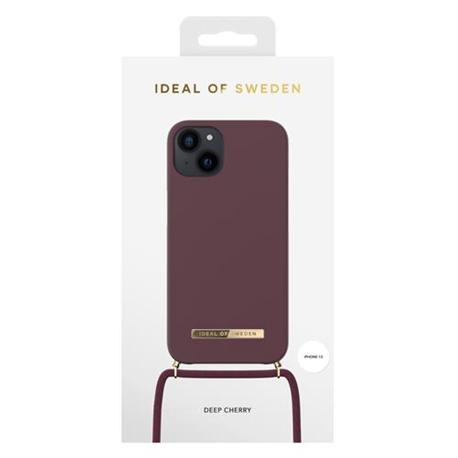 iDeal of Sweden - iPhone 13 Hülle - Necklace Cover - Deep Cherry