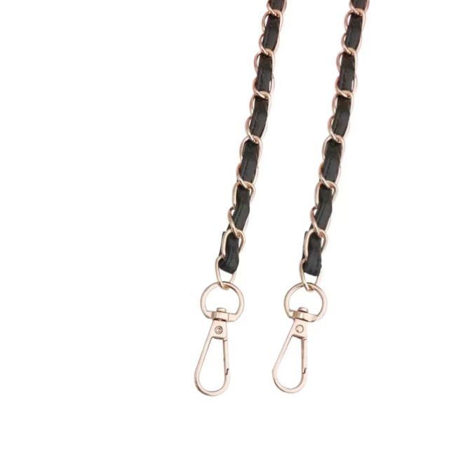 Étui collier pour iPhone 12 Pro Max - Chaîne en métal (115 cm) avec mousqueton - La Reina del Deseo n° 4 - or/noir