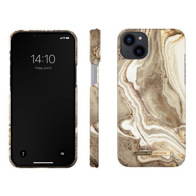 iDeal of Sweden - iPhone 14 Plus Hülle - Printed Case - Golden Sand Marble