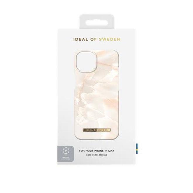 iDeal of Sweden - iPhone 14 Plus Hülle - Printed Case - MagSafe kompatibel - Rose Pearl Marble