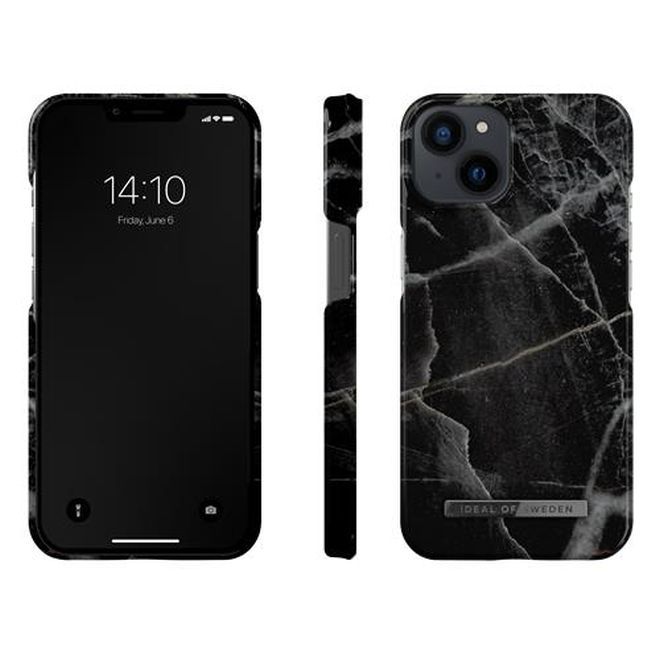 iDeal of Sweden - iPhone 14 Plus Hülle - Printed Case - MagSafe kompatibel - Black Thunder Marble