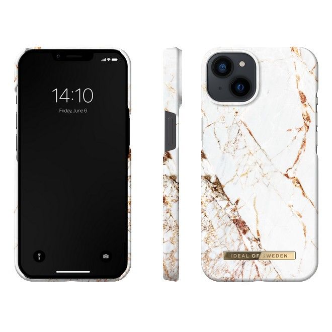 iDeal of Sweden - iPhone 14 Hülle - Printed Case - Carrara Gold