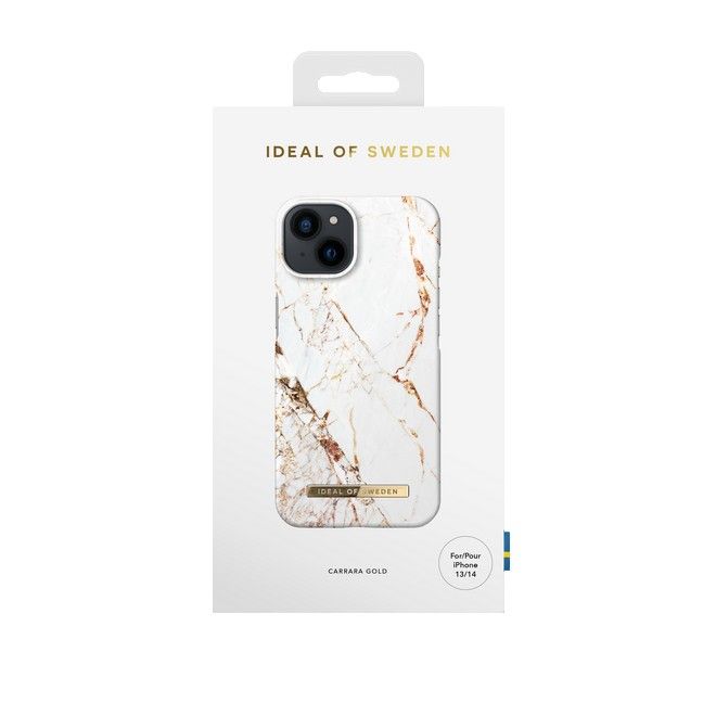 iDeal of Sweden - iPhone 14 Hülle - Printed Case - Carrara Gold