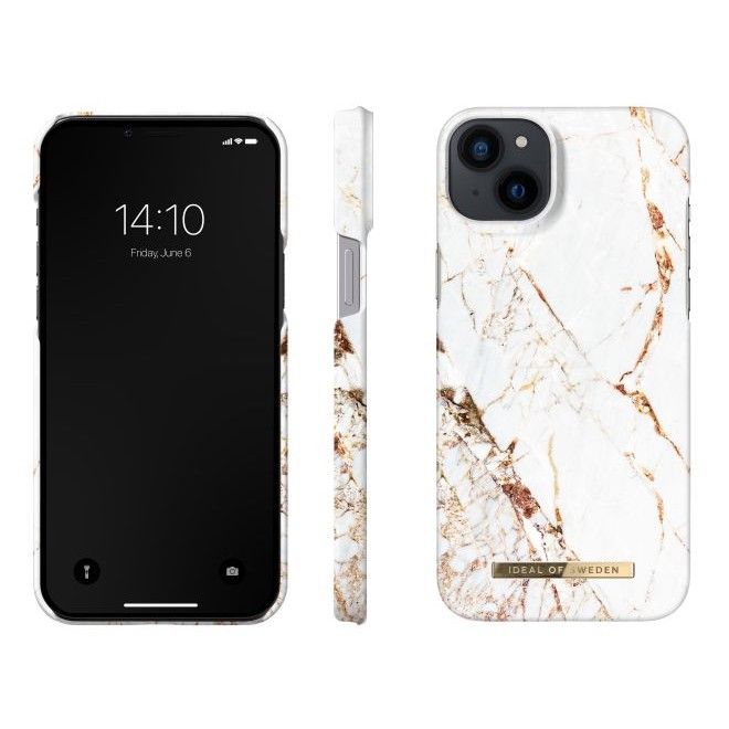 iDeal of Sweden - iPhone 14 Plus Hülle - Printed Case - Carrara Gold
