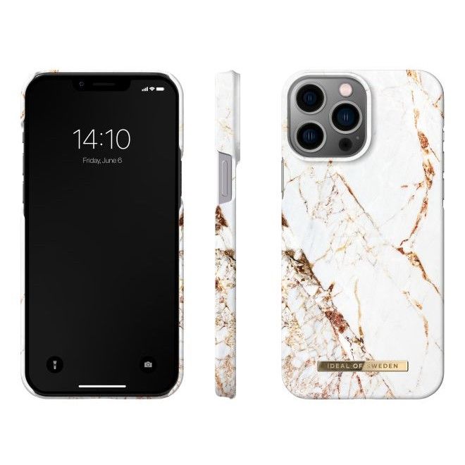 iDeal of Sweden - iPhone 14 Pro Max Hülle - Printed Case - Carrara Gold