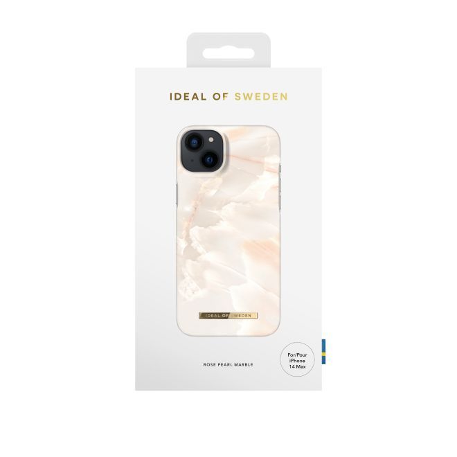 iDeal of Sweden - iPhone 14 Plus Hülle - Printed Case - Rose Pearl Marble