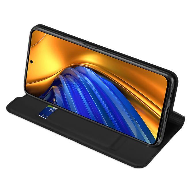 Dux Ducis - Xiaomi Poco F4 5G Hülle  - Handy Bookcover - Skin Pro Series - schwarz